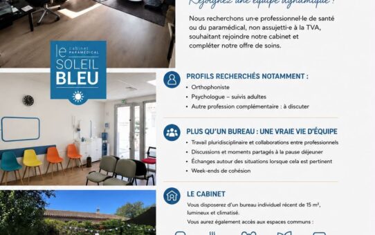 Le Soleil Bleu recherche un nouveau collaborateur ou nouvelle collaboratrice!